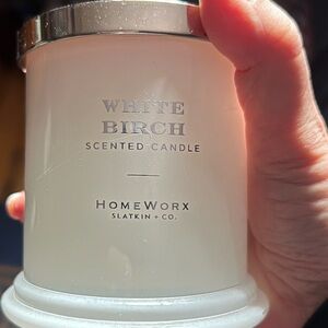 HomeWorx White Birch Scented Candle